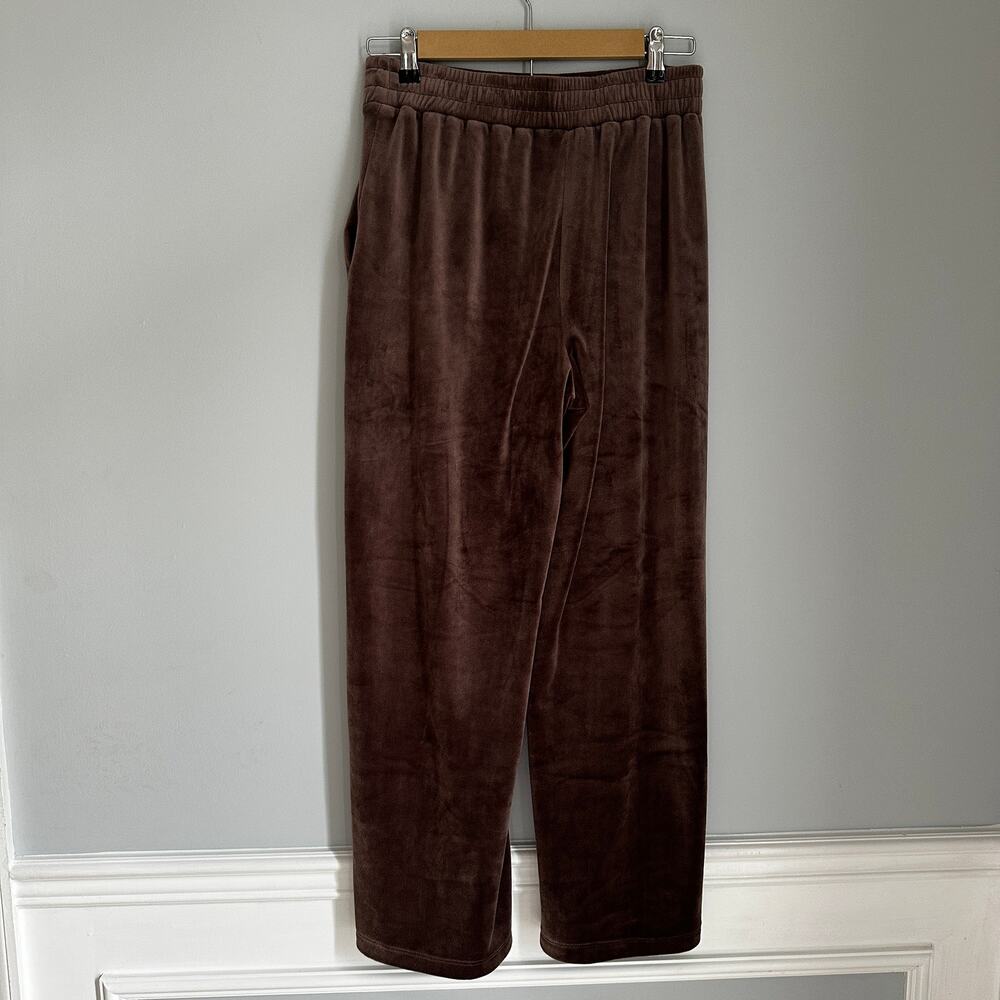 Evereve Chocolate Velour Pants Size Small